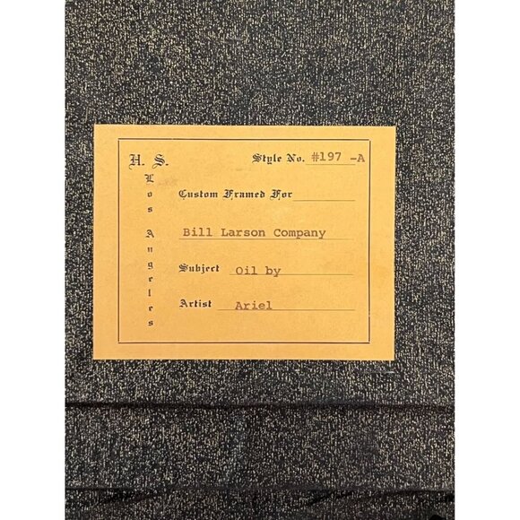 VINTAGE FLORAL OIL PAINTING By ARIEL - Picture 5 of 5